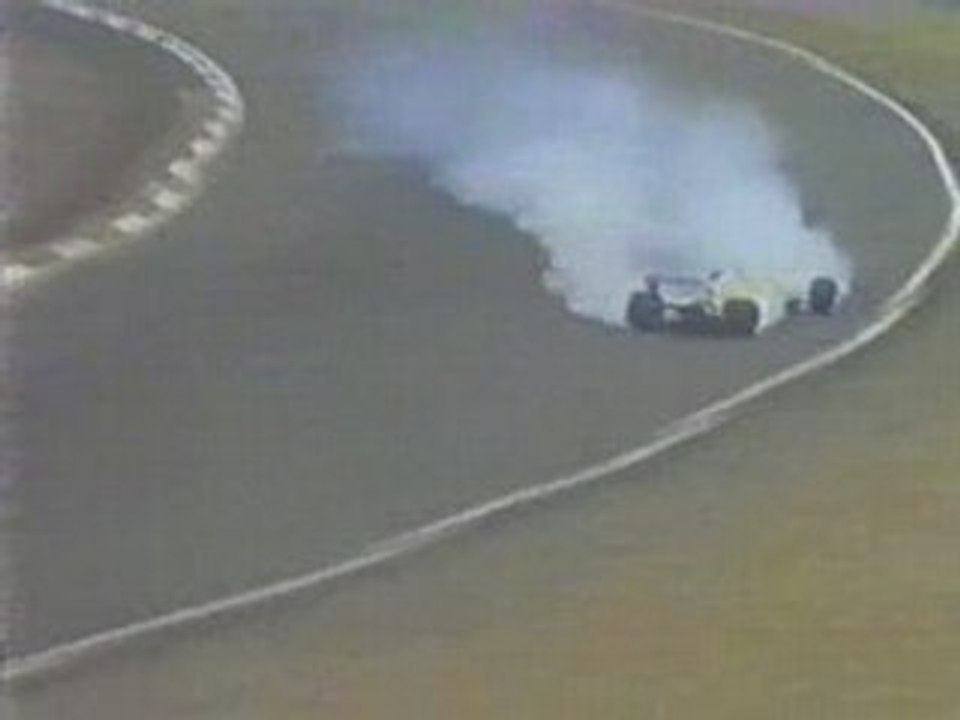 Rude accident de Ricardo Patrese au GP d'Angleterre