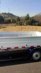 Self-driving truck on Chinese highway