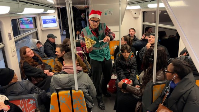 Avec son « Questions pour un wagon », Luka veut amuser les gens dans le métro parisien