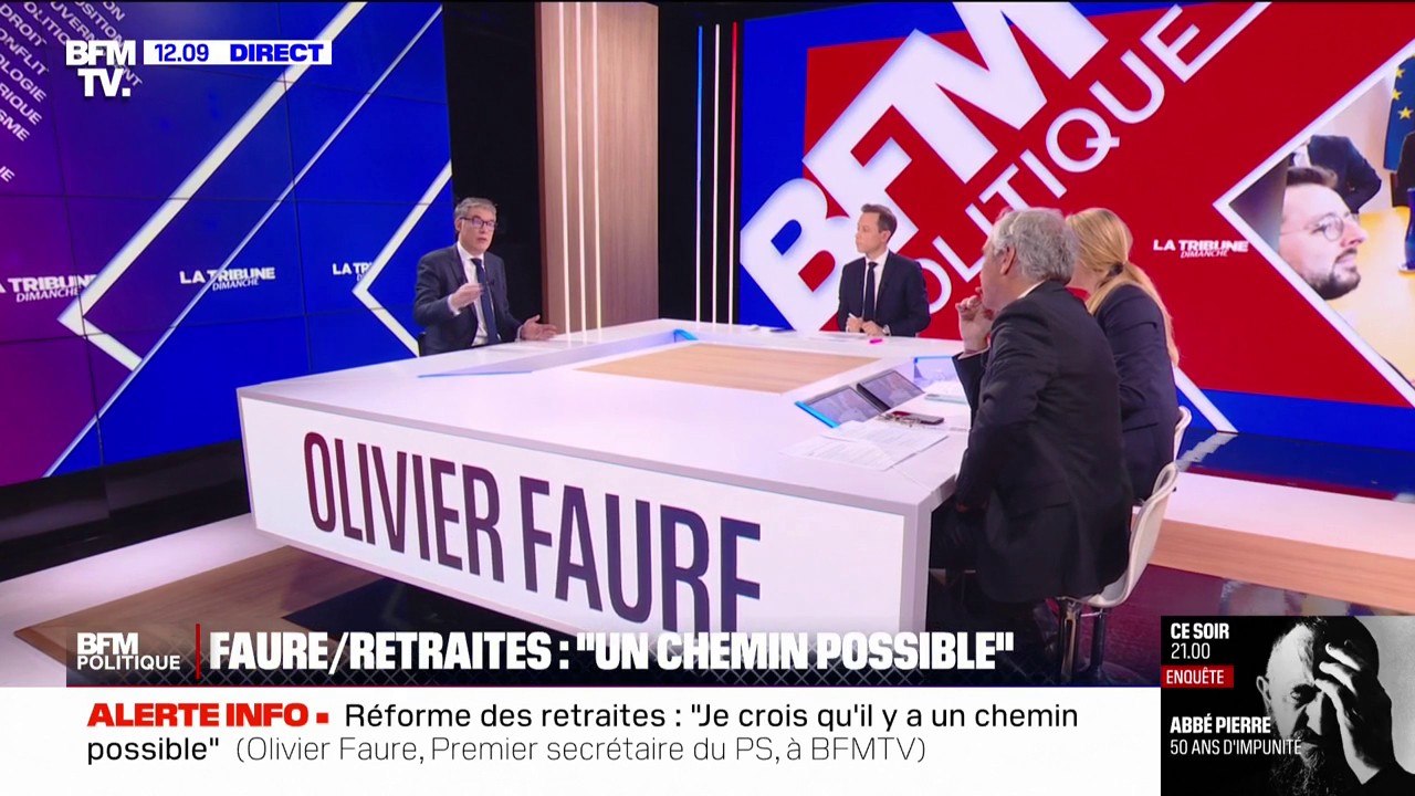 Réforme des retraites: "En l'état, nous censurerions" le gouvernement de François Bayrou, déclare Olivier Faure, Premier secrétaire du Parti socialiste et député de la 11ème circonscription de Seine-et-Marne