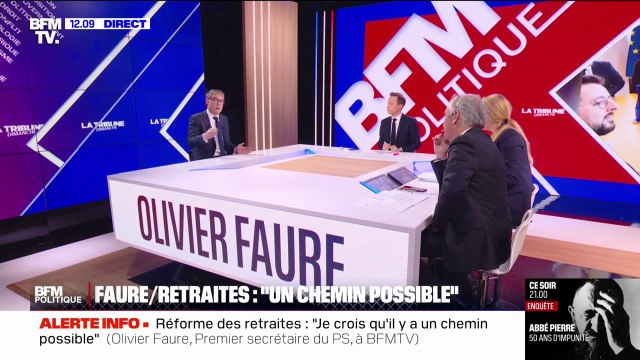 Réforme des retraites: En l'état, nous censurerions le gouvernement de François Bayrou, déclare Olivier Faure, Premier secrétaire du Parti socialiste et député de la 11ème circonscription de Seine-et-Marne