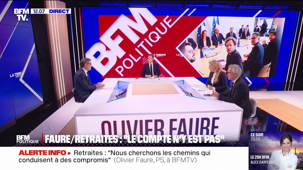 Suspension de la réforme des retraites: "Je crois qu'il y a un chemin possible", déclare Olivier Faure, Premier secrétaire du parti socialiste