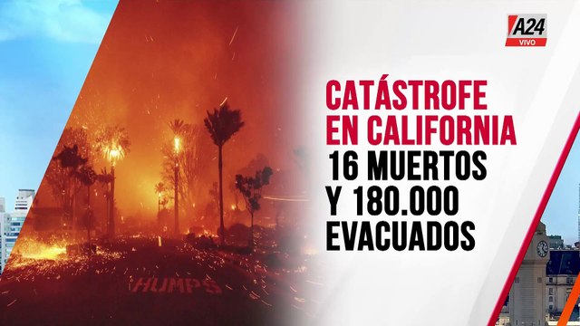 Incendios Devastadores en Los Ángeles: 180,000 Evacuados y Miles de Hectáreas Destruidas