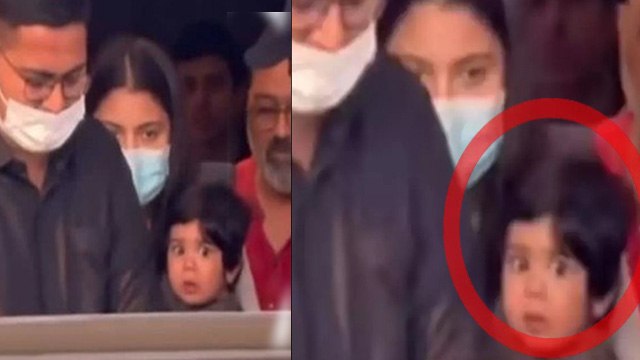 Anushka Sharma Virat Kohli Son Akaay Face Reveal In Public, Virat Kohli Son Akaay First Photo Viral
