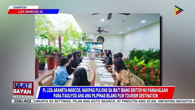 FL Liza Araneta-Marcos, nakipagpulong sa iba’t ibang sektor ng pamahalaan para itaguyod ang Pilipinas bilang film tourist destination 
