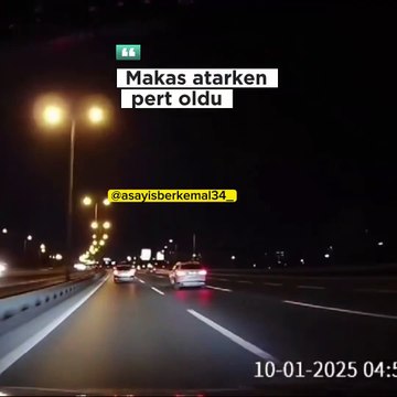 Ataşehir’de makas terörü! Trafikte makas atan sürücü kaza yaptı!