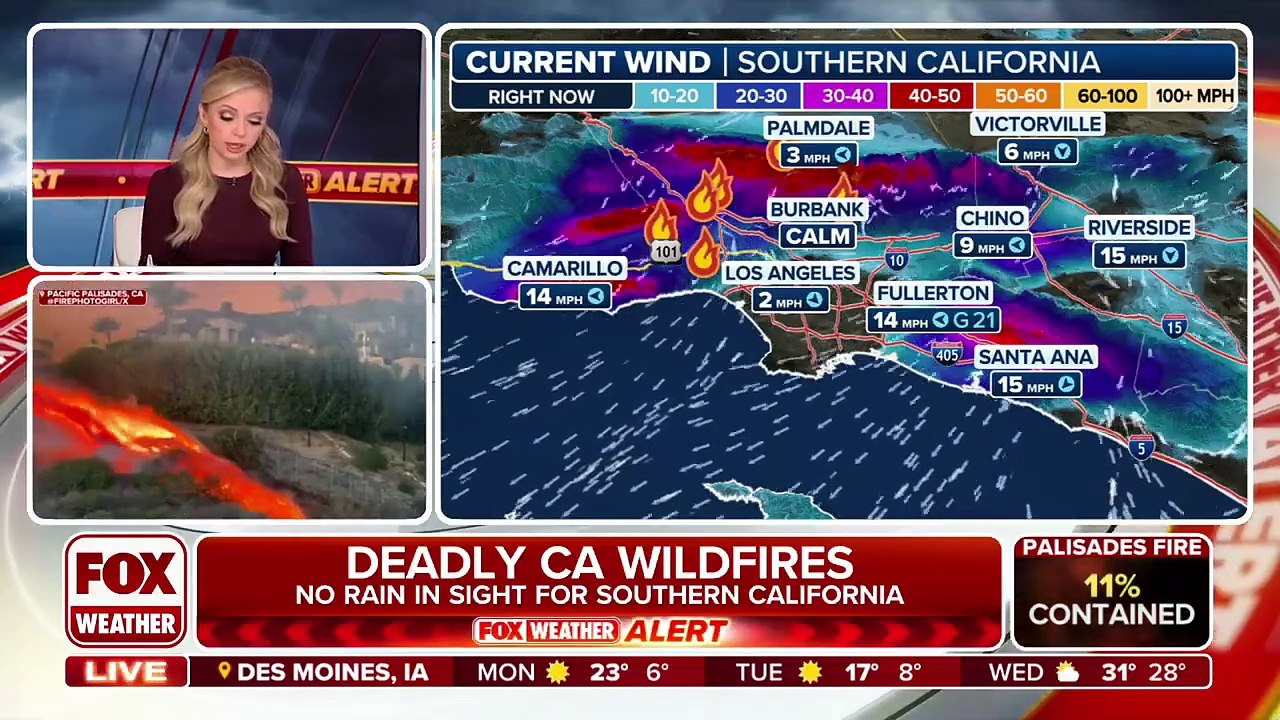 Deadly California Wildfires Continue To Rage Across Los Angeles Area