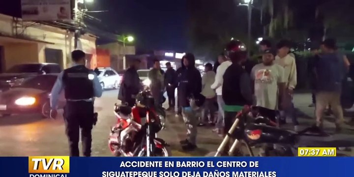 Dos lesionados y considerables daños materiales dejan dos accidentes viales en Siguatepeque