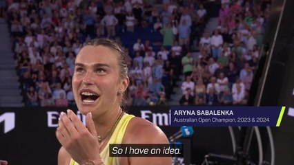 Sabalenka gets crowd dancing after first round win