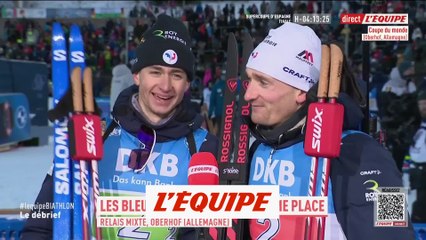 Biathlon CM : Fabien Claude et Éric Perrot terminent 2èmes en relais mixte 🥈