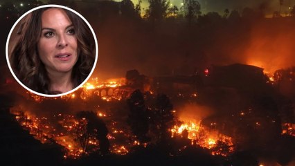 Kate del Castillo sale de su mansión en Los Ángeles por los incendios en California