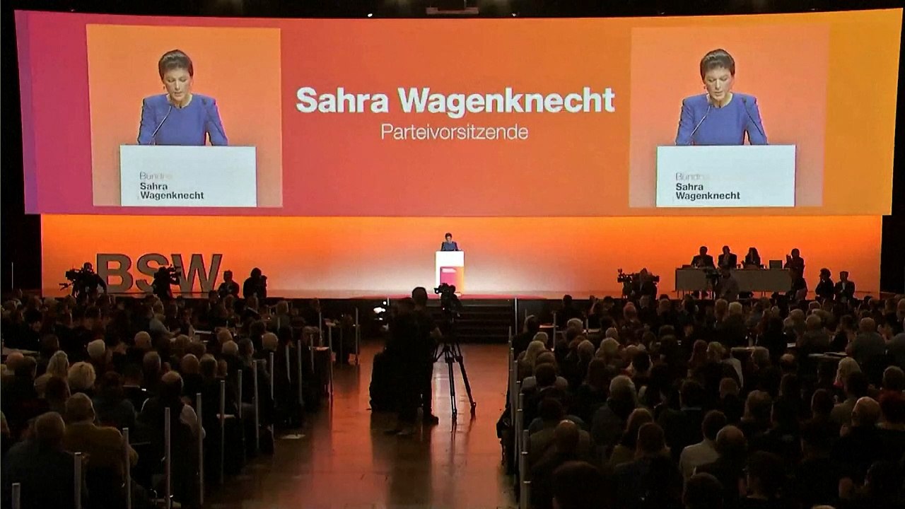 BSW-Parteitag: Sahra Wagenknecht rechnet mit Scholz und Co. ab
