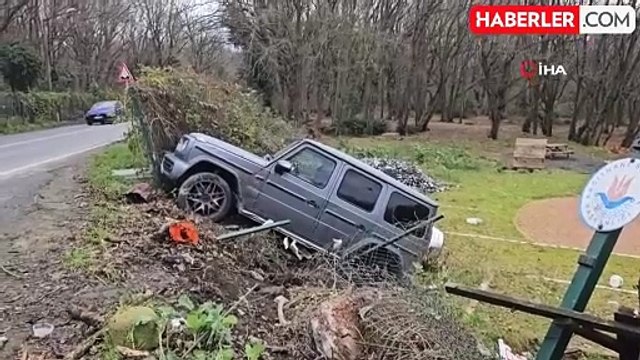 Sarıyer'de İranlı İş Adamının Aracı Seyyar Satıcıya Çarparak Mesire Alanına Uçtu