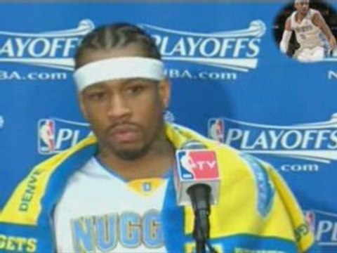 NBA Allen Iverson after his Nuggets came up short