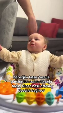 ilk kez döner yedikten sonra “ben bunca ay boşa yaşamışım” tribine giren bebek 😂