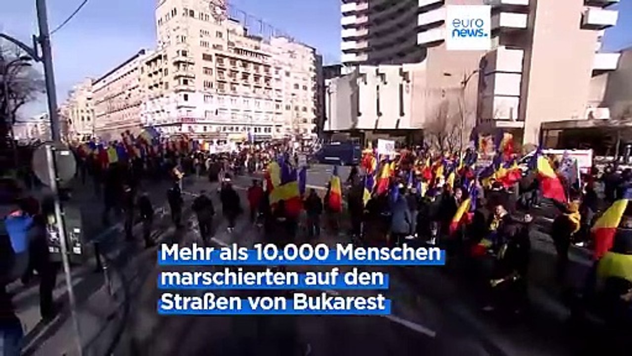 Demonstranten in Bukarest fordern schnelle Neuwahlen