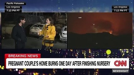 Pregnant couple’s home burns down one day after finishing nursery