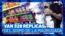 ¿Sentiste el temblor de la madrugada? Hasta el momento van 329 réplicas