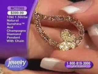 MCT065- Diamond Butterfly Pendant with Chain