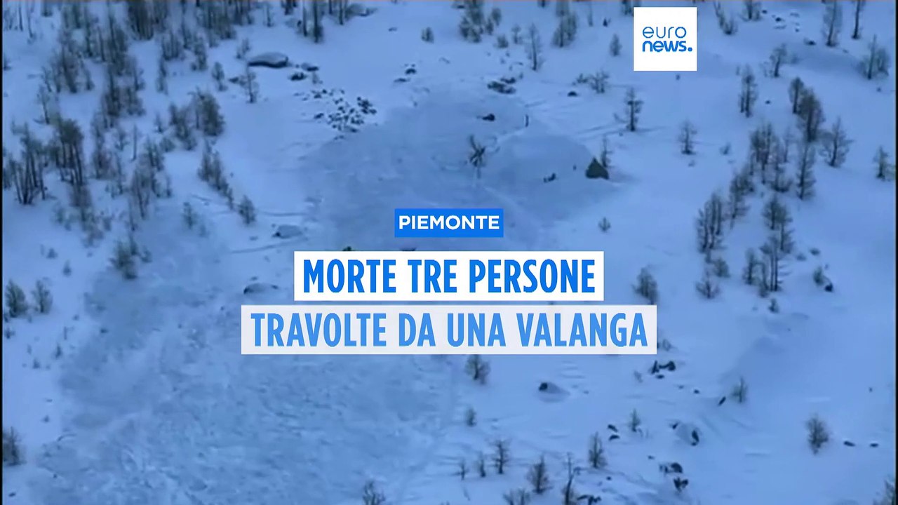 Valanga travolge cinque persone in Piemonte: tre morti