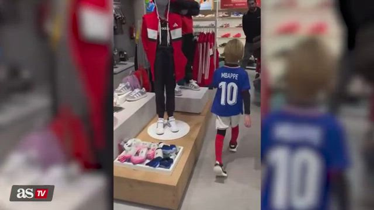 Xavi's son goes viral for wearing Kylian Mbappé...