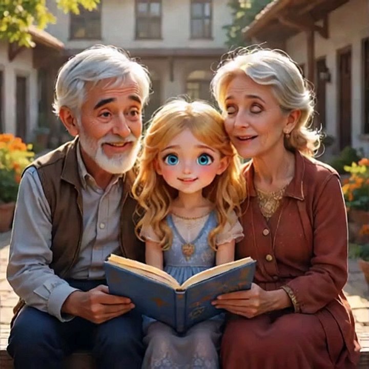 Eliza with her grandparents| AI Uptrend video| ai video| ai generated video|trending video| little girl