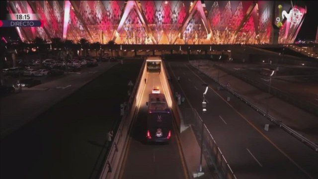 Llegada autobús Real Madrid