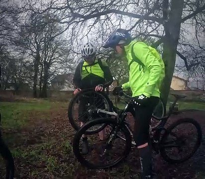 Première sortie VTT de 2025 avec un départ pluvieux mais un retour Heureux