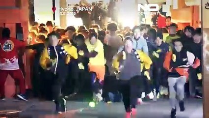 مسابقه مردان خوش‌شانس سال در معبد نیشی‌نومیا؛ روزی و برکت به یک نوجوان ۱۷ ساله رسید