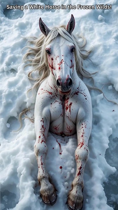 Dramatic White Horse Rescue, Survival Against the Odds!