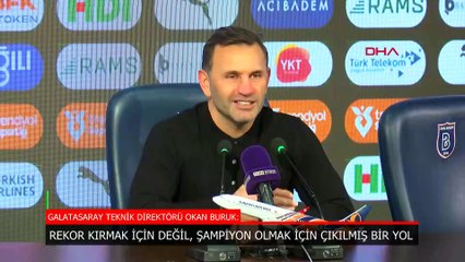 Galatasaray'da Okan Buruk: Rekor için değil, şampiyonluk için çıkılmış bir yol