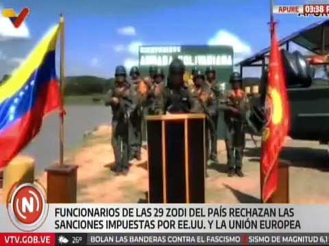 ZODI Apure N.º 31 rechaza sanciones impuestas por EE. UU. a funcionarios del Estado