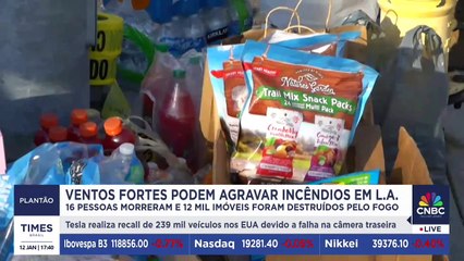 Ventos fortes em LA, colisão de bondes na França deixa 68 feridos | PLANTÃO TIMES BRASIL