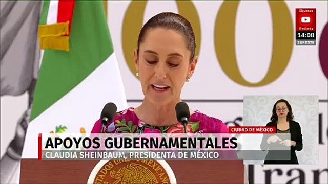 Sheinbaum anuncia apoyos económicos para 2025 en informe de sus 100 días de gobierno