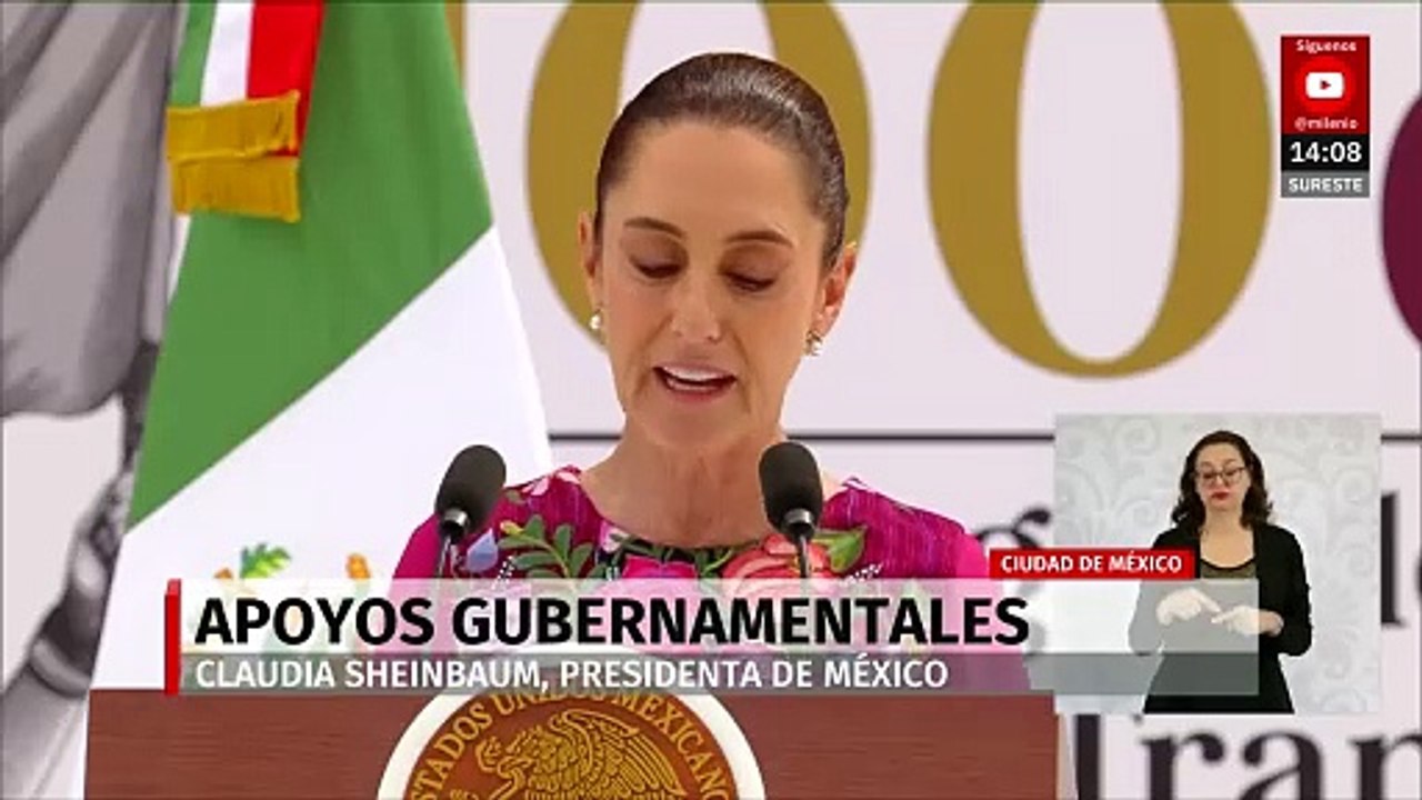 Sheinbaum anuncia apoyos económicos para 2025 en informe de sus 100 días de gobierno