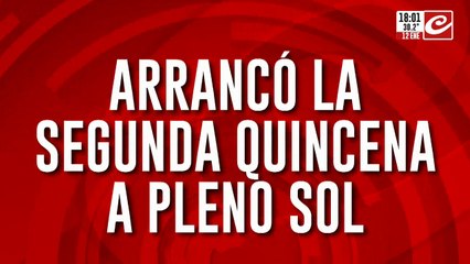 Arrancó la segunda quincena a pleno sol: ¿Churro o choclo en la playa?