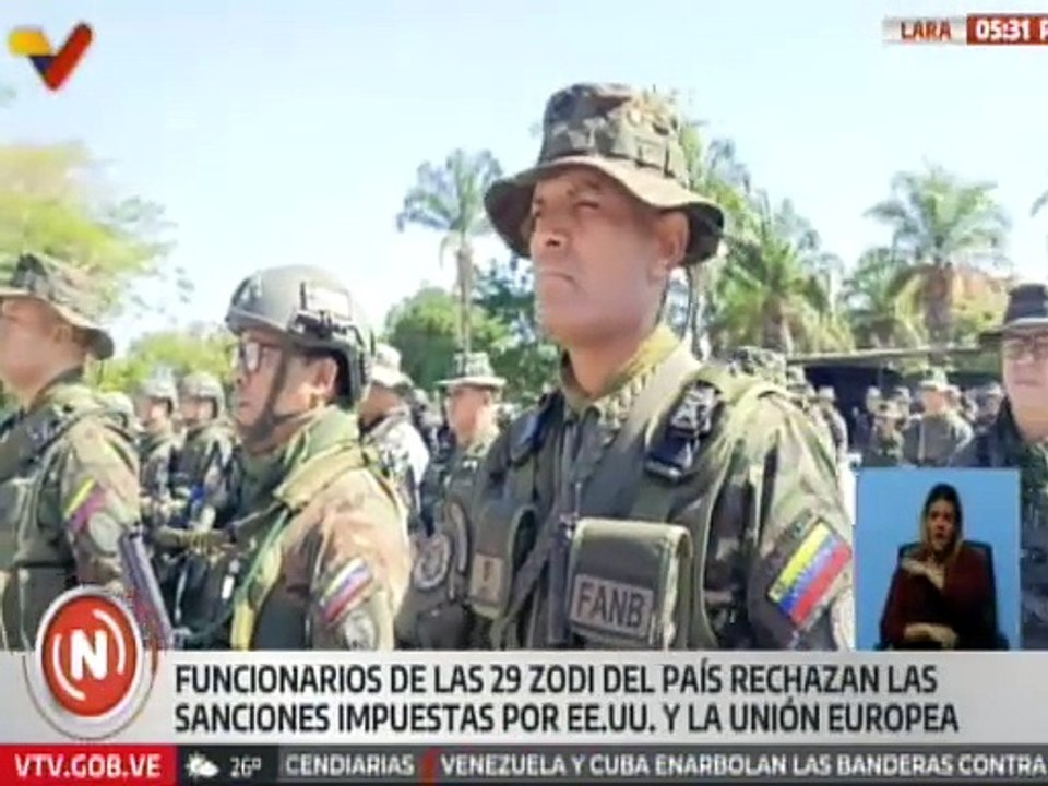 ZODI Lara N.º 13 rechaza sanciones impuestas por EE. UU. a funcionarios del Estado