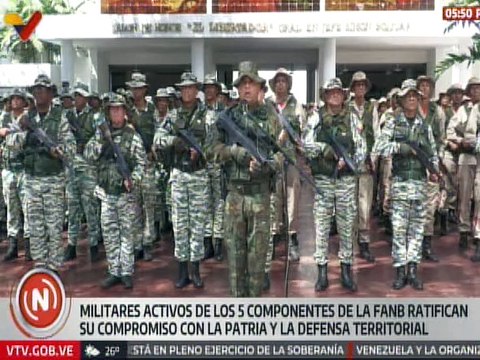 Milicia Bolivariana rechaza enérgicamente nuevas sanciones impuestas por EE. UU. y la UE