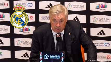 Ancelotti: "El partido ha sido malo desde el primer minuto" tras la goleada en la final de la Supercopa