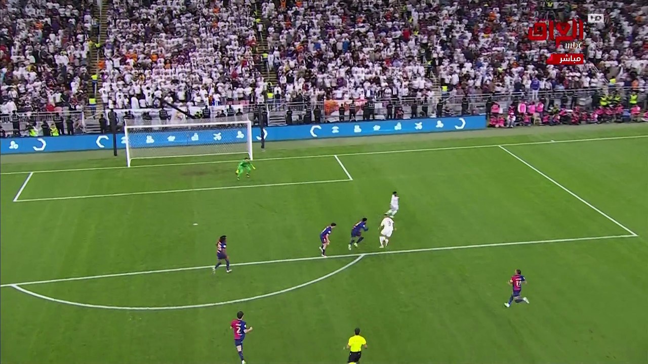 الشوط الاول مباراة برشلونة 4-1 وريال مدريد كاس...