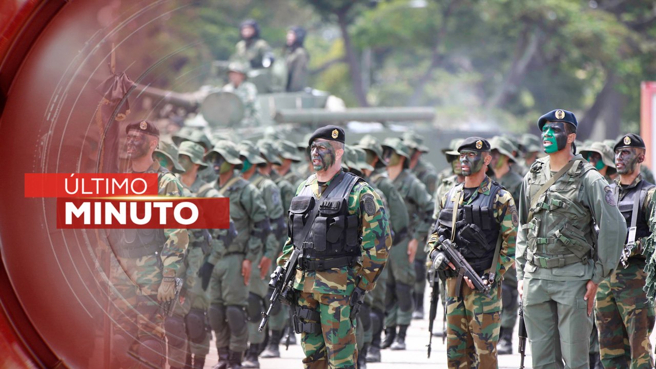 Desde el estado Aragua se manifestó FANB en respaldo al Pdte. Nicolás Maduro