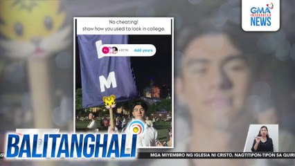 Ilang celebrities, hindi nagpahuli sa "How You Used to Look in College" trend online | Balitanghali