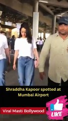 Shraddha Kapoor spotted at Mumbai Airport