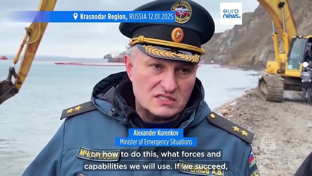 Russian taskforce arrives in Krasnodar as oil spill from tankers in Kerch Strait spreads