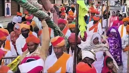 पौष पूर्णिमा पर साबला हरिमंदिर से बेणेश्वर धाम तक निकली पदयात्रा, मावभक्तो ने लगाए जयकारे, 12 फरवरी को होगा बेणेश्वर मुख्य मेला