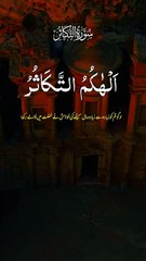 Surah takasur Tilawat with Urdu Hindi translation