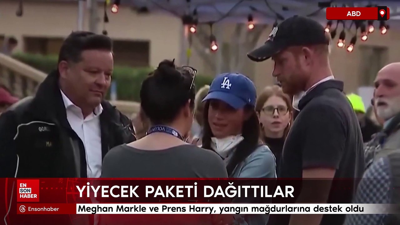 Meghan Markle ve Prens Harry, yangın mağdurları...