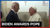 Biden awards Pope Francis medal of freedom, highest US civilian honor