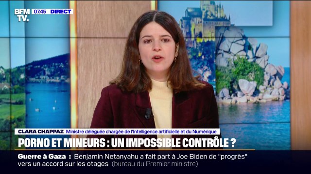 Accès aux sites pornographiques: On va devoir prouver son âge , explique Clara Chappaz, ministre déléguée chargée de l'IA
