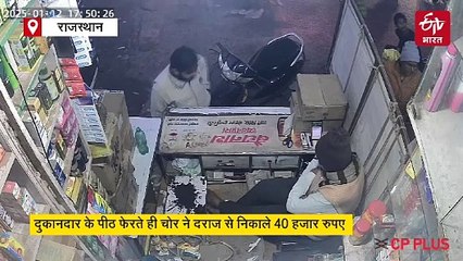 मेडिकल विक्रेता की पीठ फिरते ही चोर ने 40 हजार कर दिए पार, दवाई खरीदने आया था चोर, घटना सीसीटीवी में कैद
